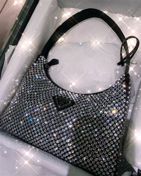 prada glitter bag white|prada sparkly bag.